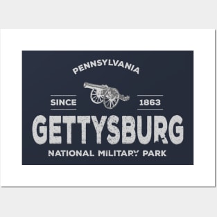 Vintage Gettysburg 1863 National Military Park Graphic Posters and Art